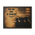 For the Love of Country Framed Canvas Wall Art