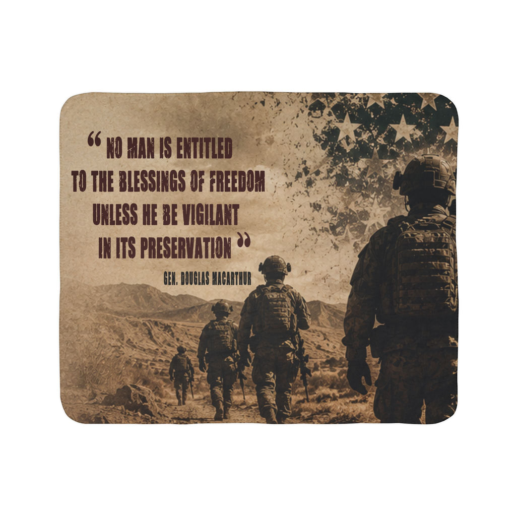 The Defense of Freedom - Cozy Veteran Throw
