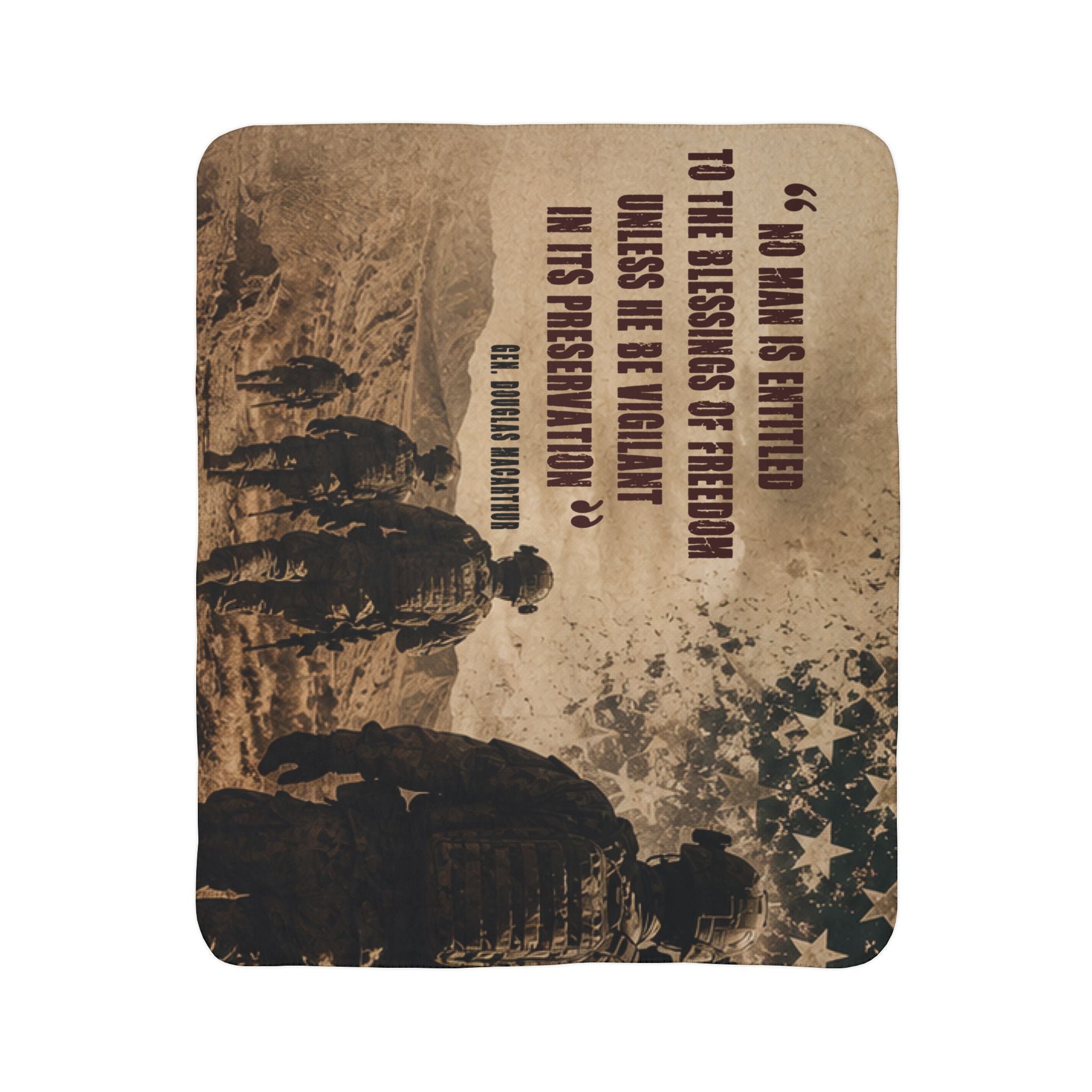 The Defense of Freedom - Cozy Veteran Throw