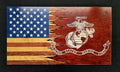 United States Marine Corps Handcrafted Patriotic Wall Flag – Made by U.S. Veterans