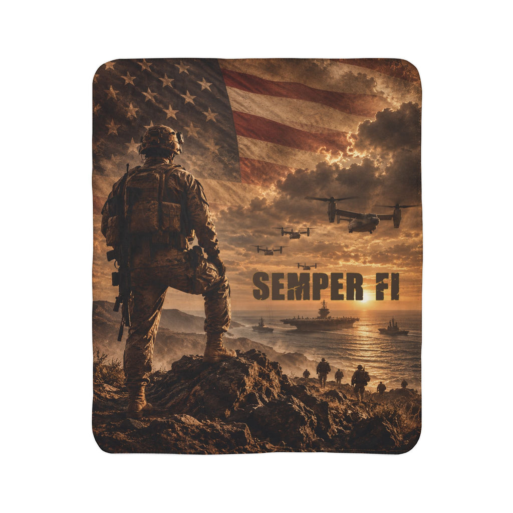 SEMPER FI — A Blanket Built on Honor – 50"X 60"