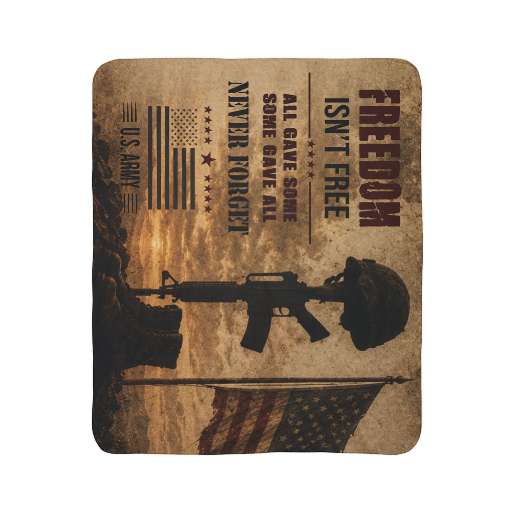 Some Gave All US Army – Cozy Military Tribute Throw