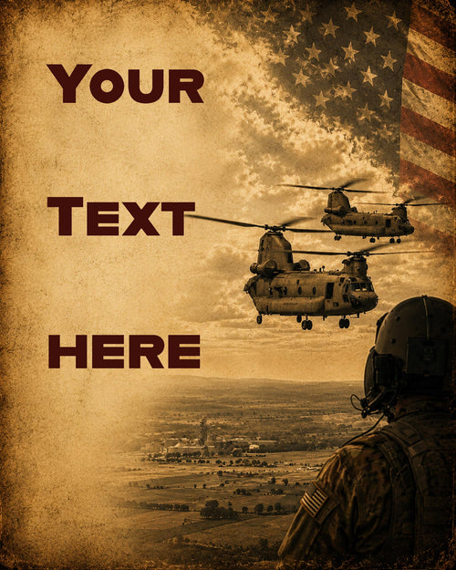 CH-47 Chinook Helicopter Wall Art Download – Military Aviation Print
