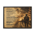 Framed Matte Canvas - I Am An American Soldier