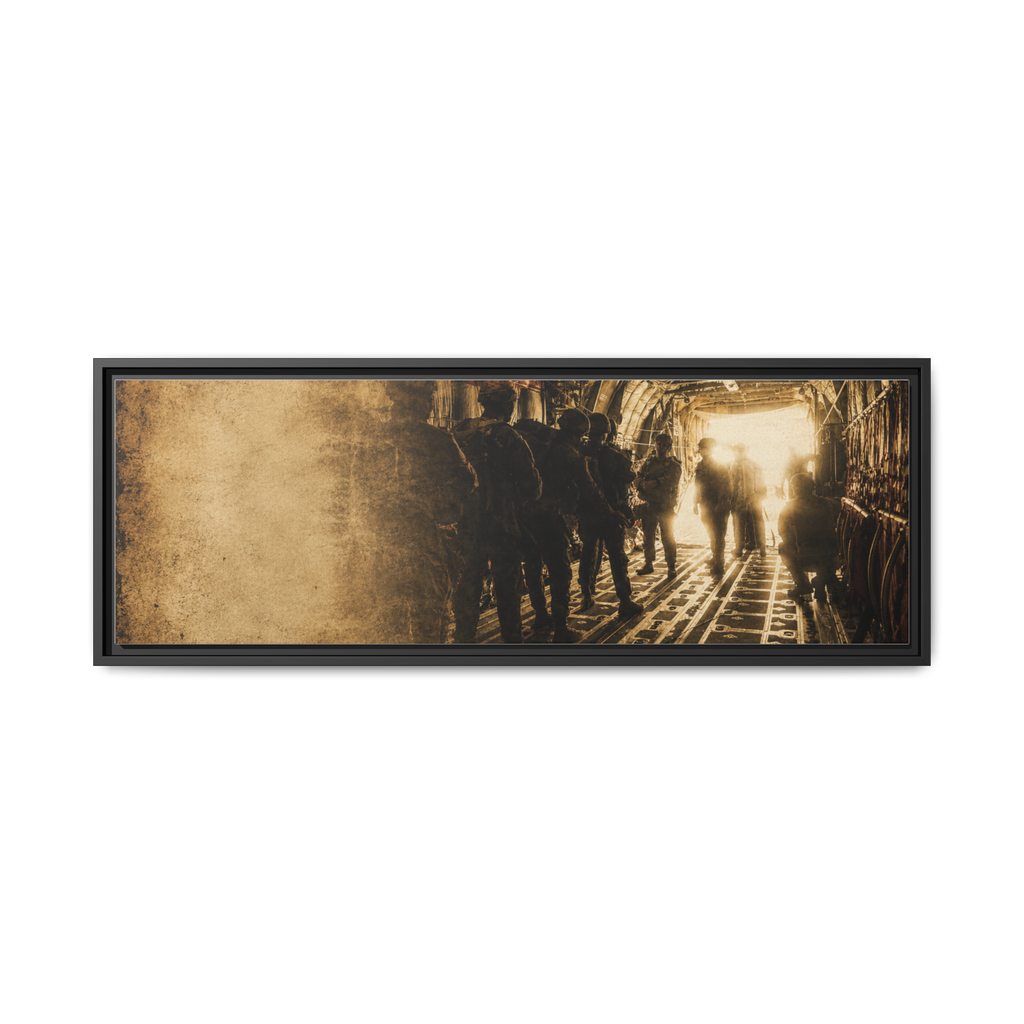 Personalize it: Vintage American Flag Deployment Wall Art