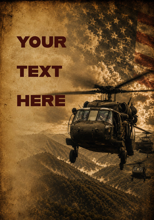Blackhawk Formation Army Aviation Wall Art Download – Veteran Gift Printable