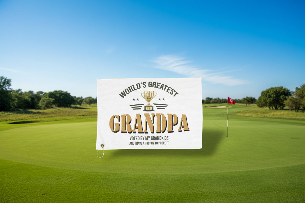 "World's Greatest Grandpa" Golf Towel