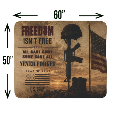 Some Gave All US Army – Cozy Military Tribute Throw